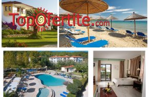 На море в хотел Chrousso Village 3.5* Халкидики, Касандра, Гърция! Нощувка със закуска и вечеря или на база All Inclusive на цени от 86лв на човек + Безплатно за дете до 12г