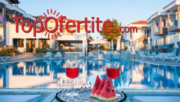 Лято 2025! Acrotel Lily Ann Village 3*, Халкидики, Ситония! Нощувка със закуска и вечеря и безплатно дете до 11.99г от 112 лева на човек