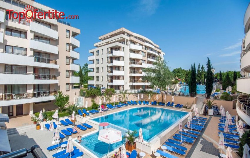 Отстъпки до -20% за почивка на а море в хотел Хермес Александрия Клуб 4*, Царево! Нощувка на база Ultra All inclusive, външен басейн, шезлонги и чадъри на плажа, аквапарк и анимация + БЕЗПЛАТНО дете до 14 г. на цени от 97 лв на човек